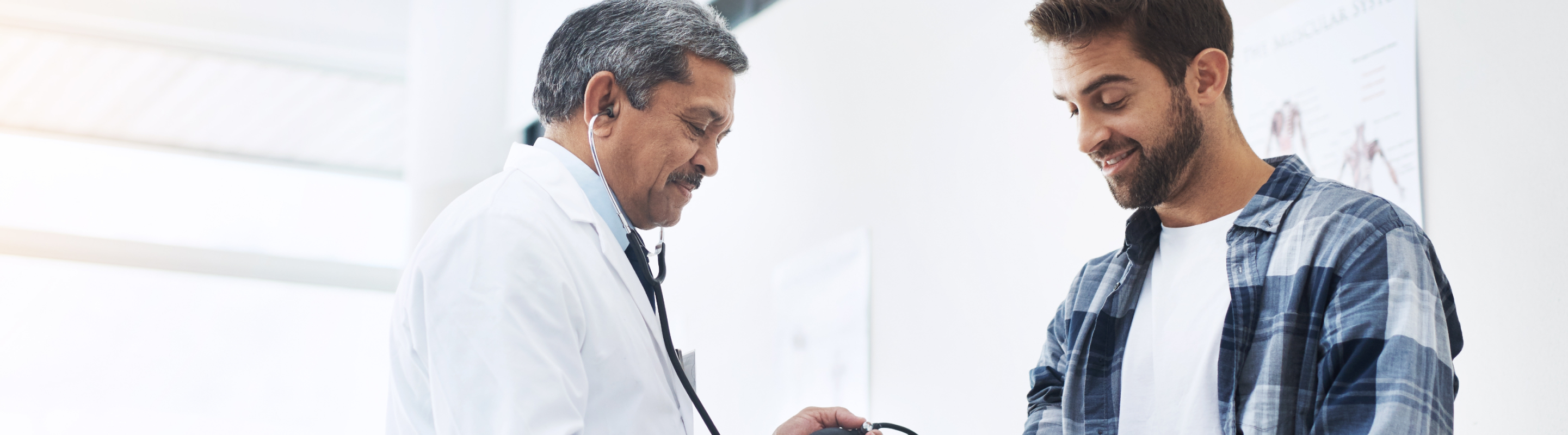 Doctor and patient discussing health information